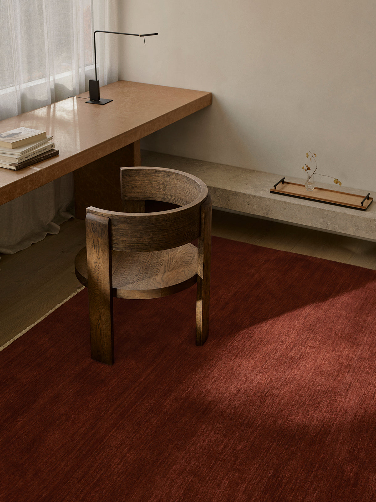 Armadillo Agra Rug in Burnt Umber